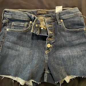High rise premium denim banana republic shorts